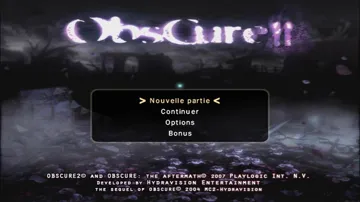 Obscure- The Aftermath screen shot title